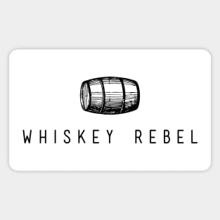 Whiskey Rebel Black Logo Magnet